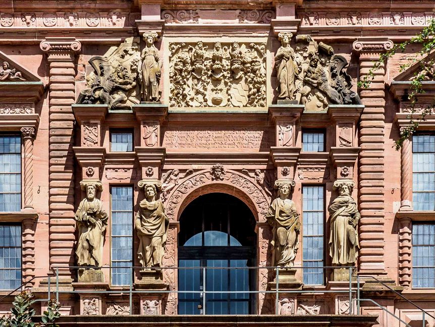 Foto: Ralf Kuhlen Schloss Heidelberg, Eingang Ottheinrichsbau